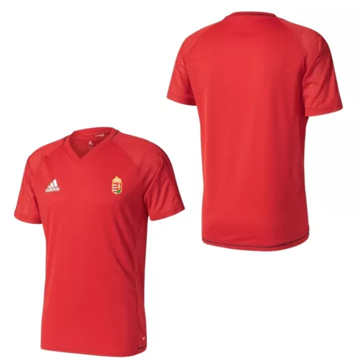 Magyarország mez felső szurkolói Adidas piros T17 felnőtt - VARGA 19