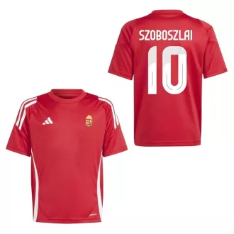   Magyarország mez felső szurkolói Adidas T24 piros felnőtt - SZOBOSZLAI