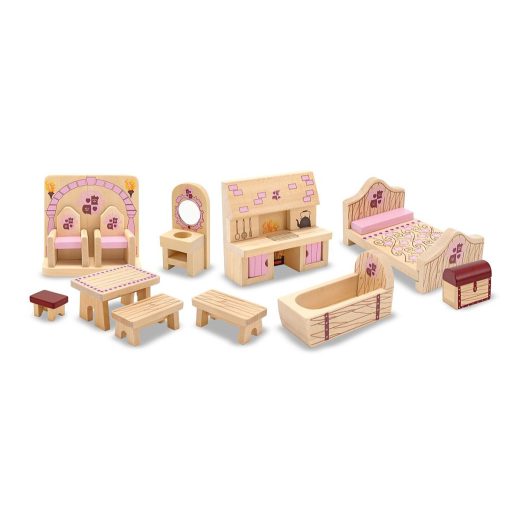 Melissa & Doug Fa bútorkészlet kastélyhoz