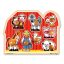 Melissa & Doug Fa készségfejlesztő játék, Puzzle fogantyúval, farm