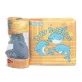   Melissa & Doug, fürdőjáték, vízálló könyv, bébi delfinek