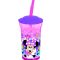 Szívószálas műanyag pohár BPA mentes - Minnie egér - 300ML