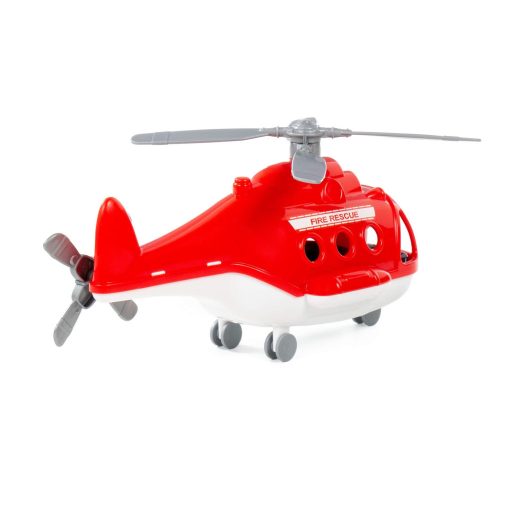 Polesie műanyag alpha tűzoltó helikopter piros