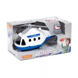 Polesie műanyag alpha rendőrhelikopter fehér