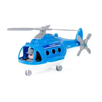 Polesie műanyag alpha rendőrhelikopter kék