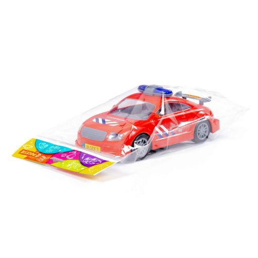 Polesie műanyag tűzoltó sportautó piros