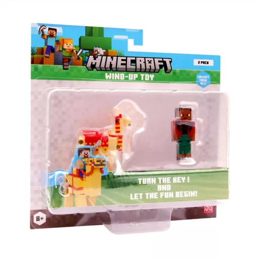 Minecraft 3D figura felhúzható állattal, 2. sorozat - többféle