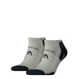   Head unisex performance sneaker - légátersztő félplüss talpú titokzokni - 2 pár/csomag - szürke - 39-42