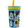 Disney Mickey egér műanyag, szivárgásmentes szilikon szívószálas pohár - 420 ml 