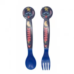   Stitch Műanyag evőeszköz készlet (kanál és villa) BPA mentes