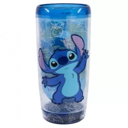   Duplafalú Műanyag Prémium Pohár 705ML Stitch Ohana (SmartGrip technológiával ellátott)