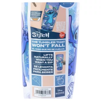   Duplafalú Műanyag Prémium Pohár 705ML Stitch Ohana (SmartGrip technológiával ellátott)