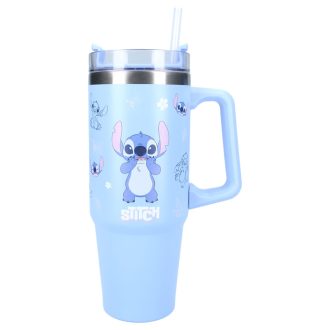 Stitch kék rozsdamentes acél szigetelt thermo kulacs 900ML