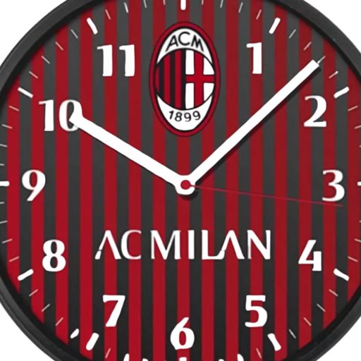 Milan falióra piros-fekete