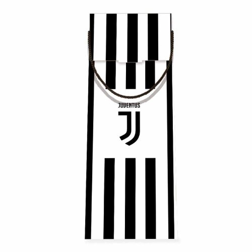 Juventus ajándékszatyor csíkos címeres boros CS-9B6002019