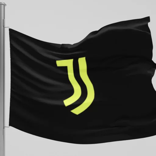 Juventus zászló 50x70 cm Neon