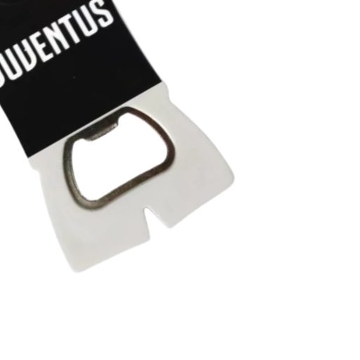 Juventus hűtőmágnes, sörnyitó mez alakú fekete 