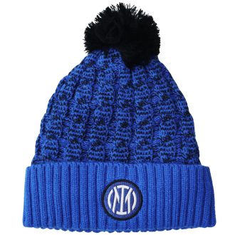 Inter sapka kötött kék címeres