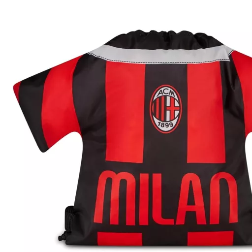 Milan tornazsák fekete csíkos mez alakú