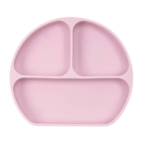 Szilikon tányér rózsaszín