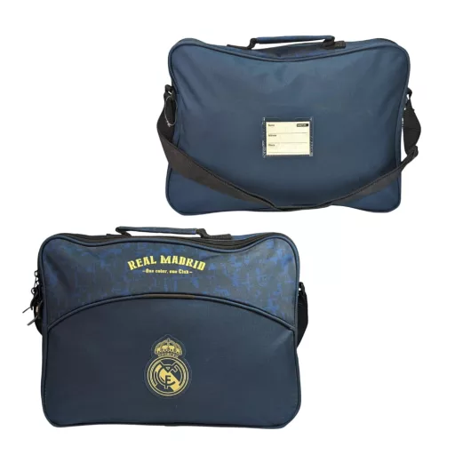 Real Madrid iskolatáska, oldaltáska sötétkék