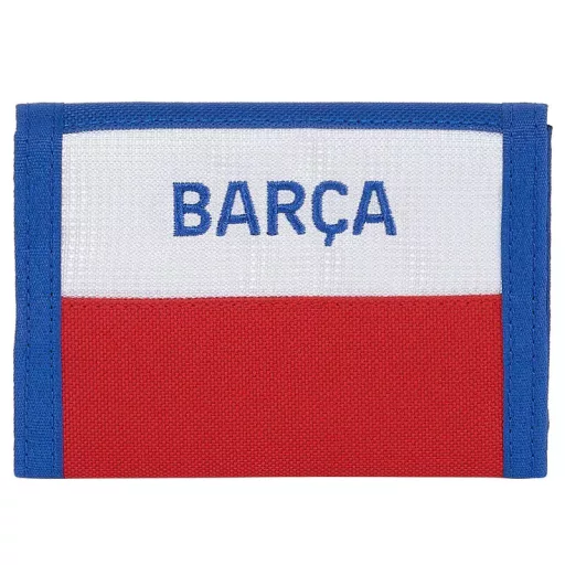 Barcelona pénztárca tépőzáras kék címeres