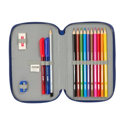 Barcelona tolltartó teli dupla 29 db-os sötétkék