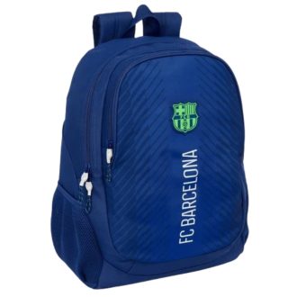 Barcelona hátizsák, iskolatáska 2 zippes kék