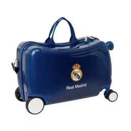 Real Madrid bőrönd gyerek ráülős kék