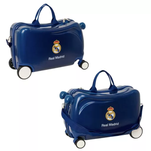Real Madrid bőrönd gyerek ráülős kék