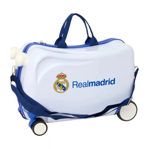 Real Madrid bőrönd gyerek ráülős fehér