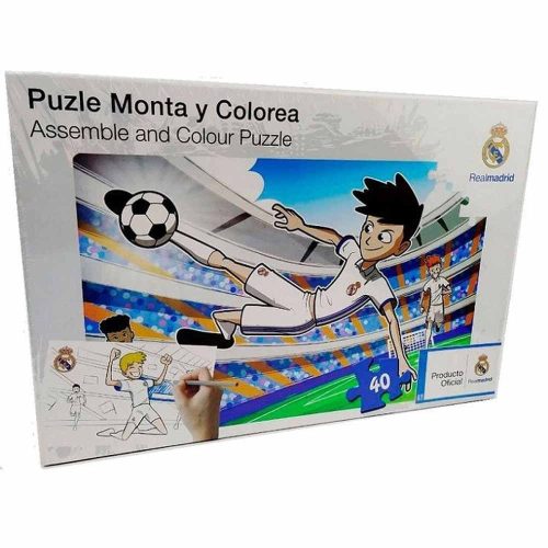 Real Madrid puzzle színezős 40 db-os