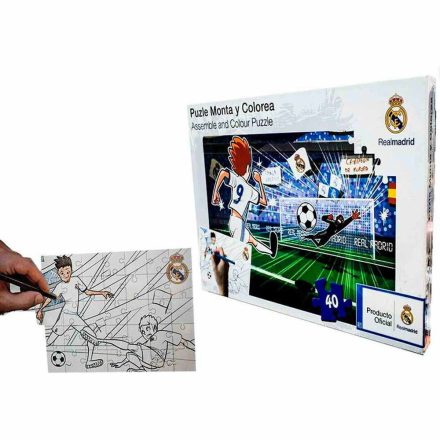 Real Madrid puzzle színezős 40 db-os 34307