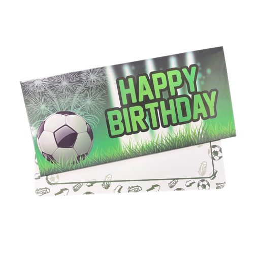 Zöld-fehér születésnapi köszöntő kártya