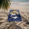 Real Madrid törölköző 70x140 cm mikroszálas kék focista
