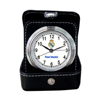 Real Madrid óra, ébresztőóra, összecsukható,  tokban