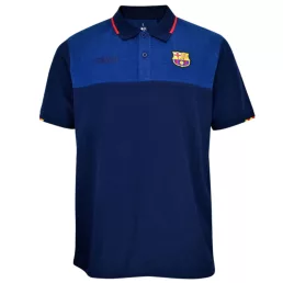 Barcelona póló galléros felnőtt kék