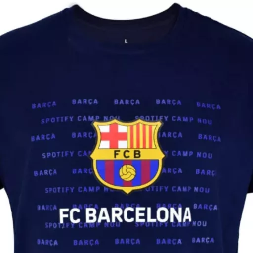 Barcelona póló felnőtt címeres sötétkék