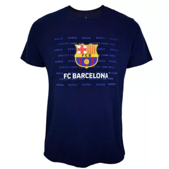 Barcelona póló felnőtt címeres sötétkék