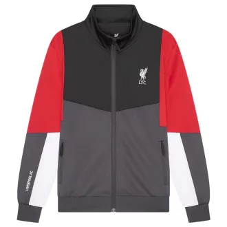 Liverpool melegitő garnitúra gyerek fekete-piros-fehér
