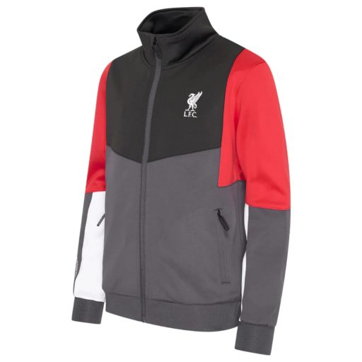 Liverpool melegitő garnitúra gyerek fekete-piros-fehér