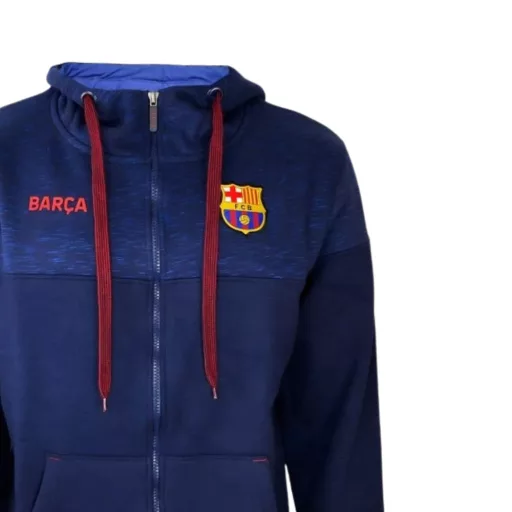 Barcelona pulóver kapucnis zippes felnőtt