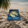 Real Madrid törölköző 70x140 cm sötétkék színátmenetes