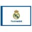 Real Madrid zászló címeres fehér 150x100 cm