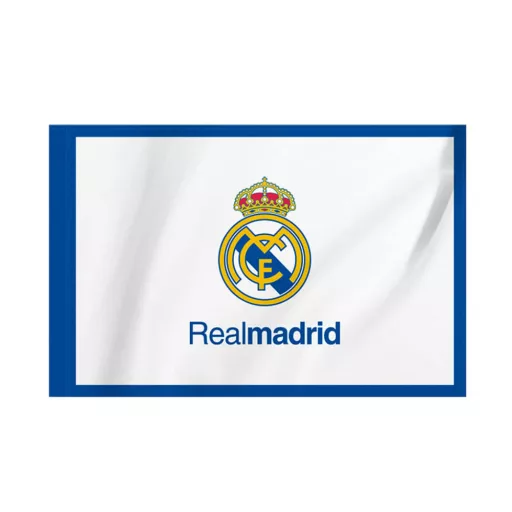 Real Madrid zászló címeres fehér 150x100 cm