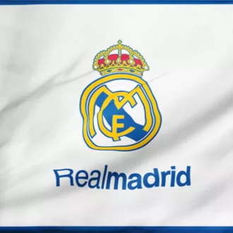 Real Madrid zászló címeres fehér 150x100 cm