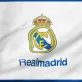 Real Madrid zászló címeres fehér 150x100 cm
