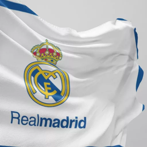 Real Madrid zászló címeres fehér 150x100 cm