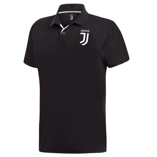 Juventus póló felnőtt galléros fekete