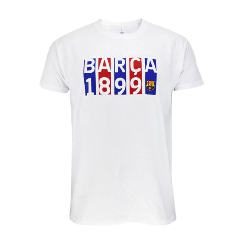 Barcelona póló gyerek fehér Flag